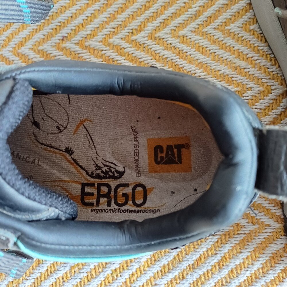 CAT Caterpillar CSA Approved Low Top Lace Up Steel Toed Safety Work Shoes Size 5 - Picture 5 of 15